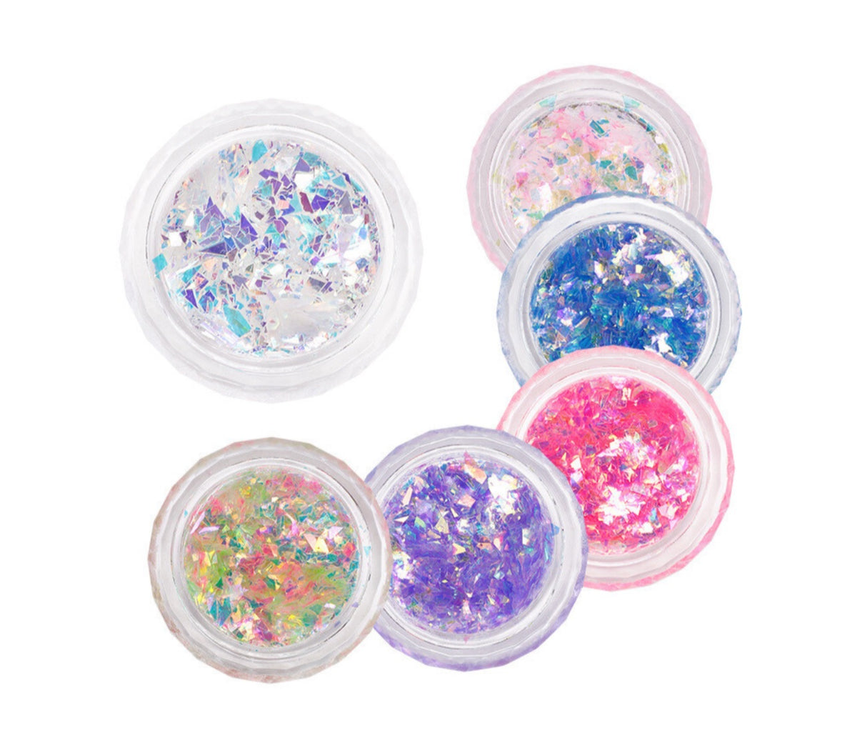 Chip Nail Decoration - 6 pcs set