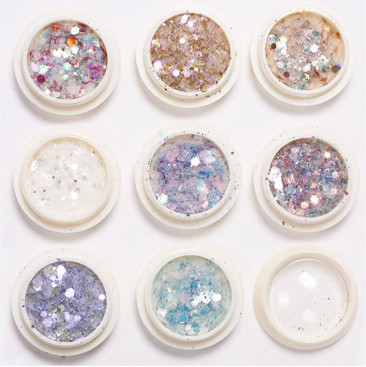 Angel Nail Glitter - 8 pcs set