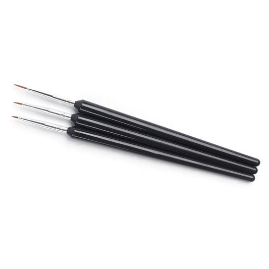 Black Nail Art Striping Brushes