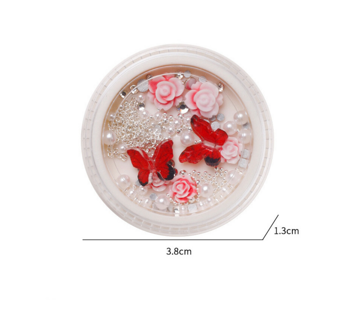 Nail Decoration - Bows and Roses