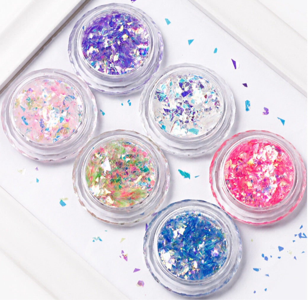 Chip Nail Decoration - 6 pcs set