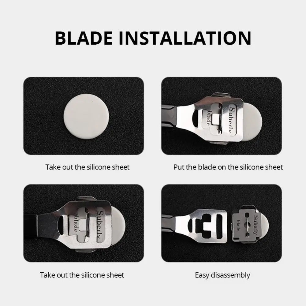 Black Pedicure Set - 8 pcs