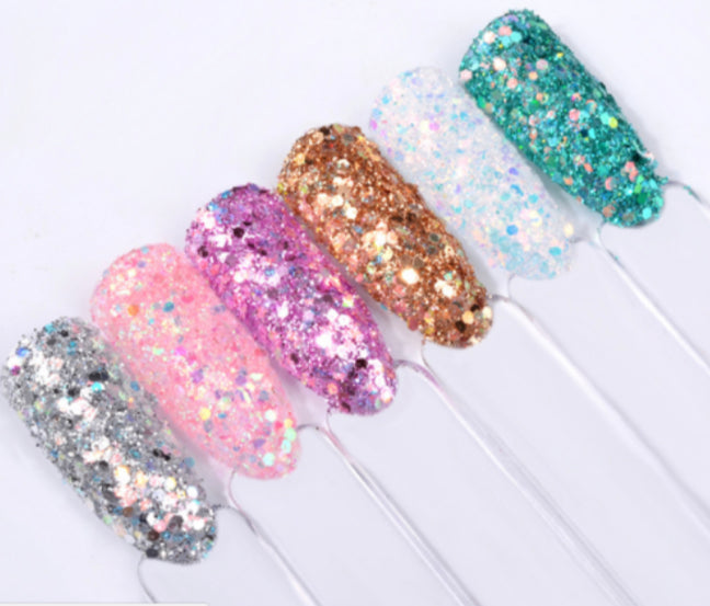 Magic glitter sequins - 6pcs