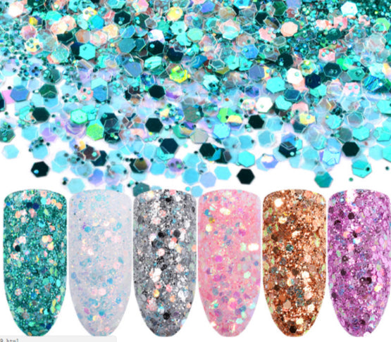 Magic glitter sequins - 6pcs
