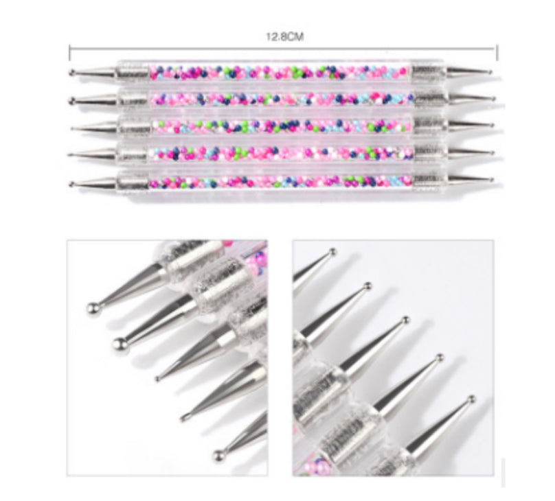 Mix pearl dotting tool - 5pcs