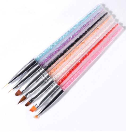 7pcs Diamonds Mianicure Brush