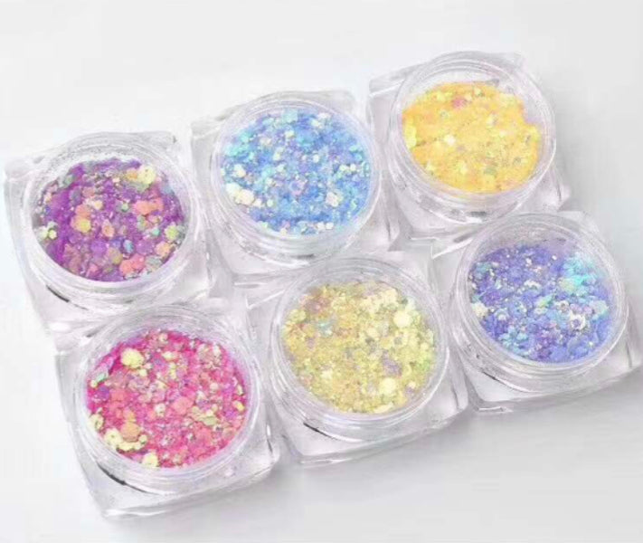 Color Change Glitter - 6pcs