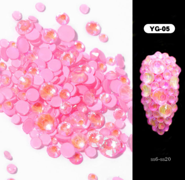 Glow in the dark Diamonds • 5pcs Mix Color