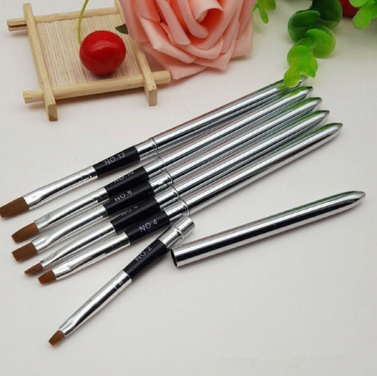STAINLESS STEEL Gel Brush - 6 pcs