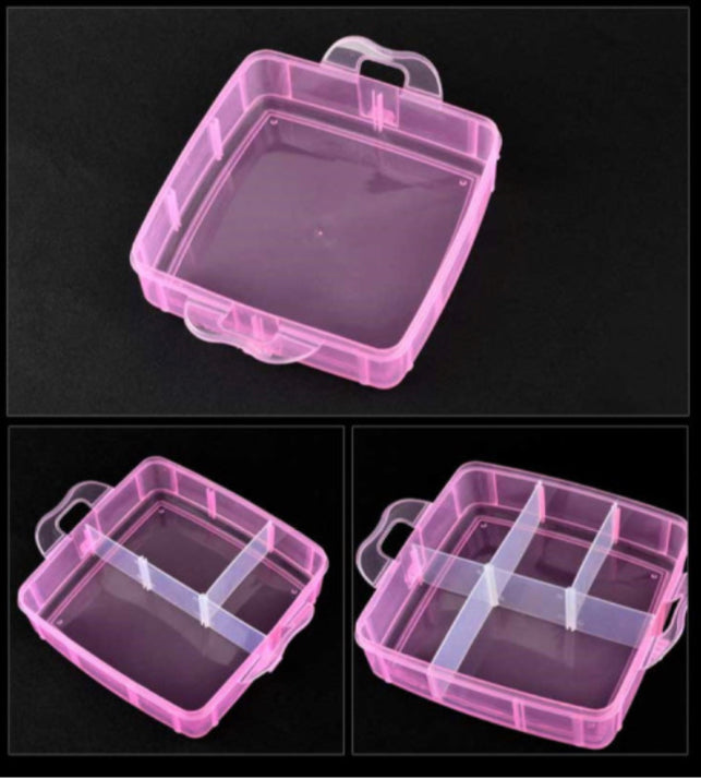 Plastic storage box - 3 layer 18 grid - Small