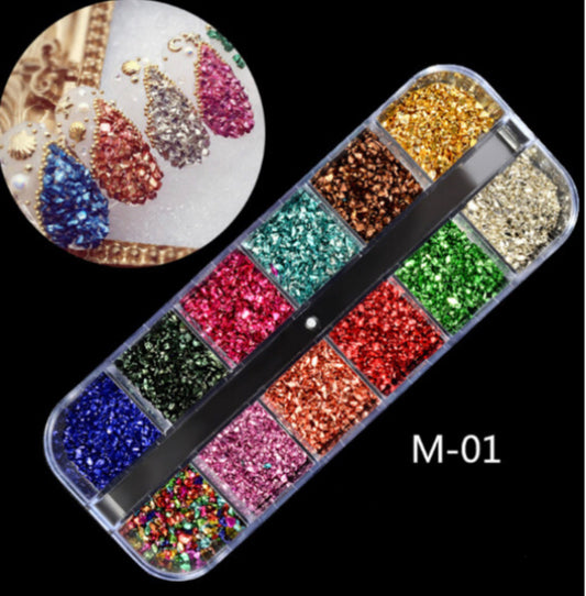 12 Grids Nail Decoration / M-01