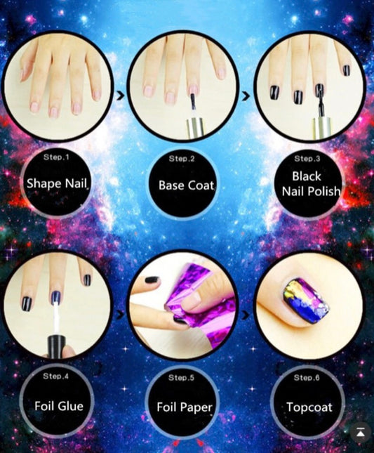 Nail Laser Foil - 8pcs