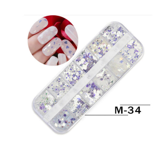 Grids Nail Decoration M-34