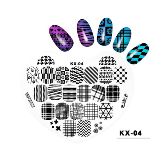 Plastic Heart Stamping Plate