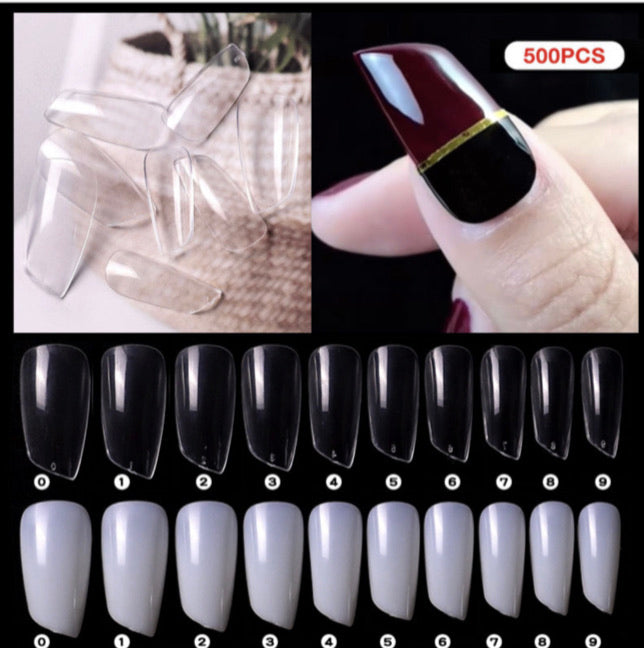 Lipstick Packet Nail Tips - 500pcs
