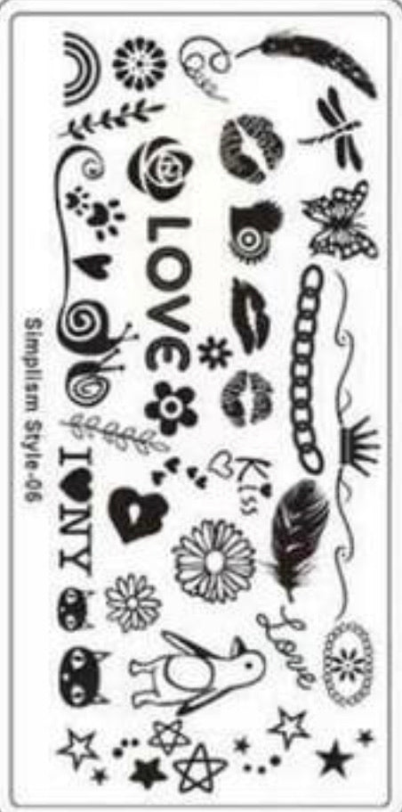Nail Stamping Metal Plate