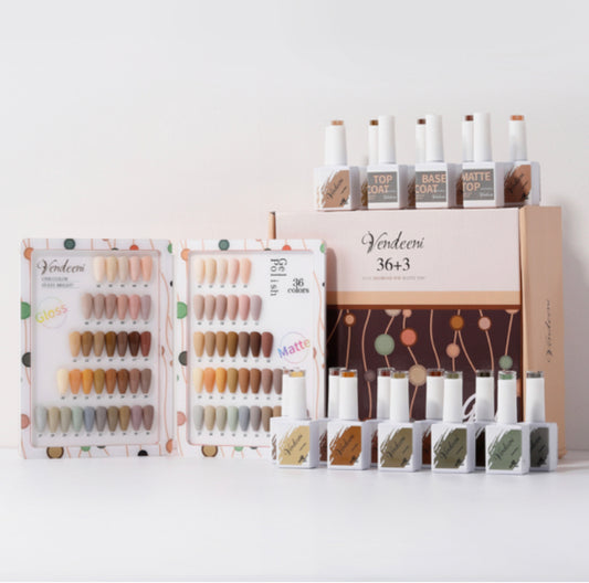 40 pcs Vendeeni UV Gel Polish Set + colour chart - 07