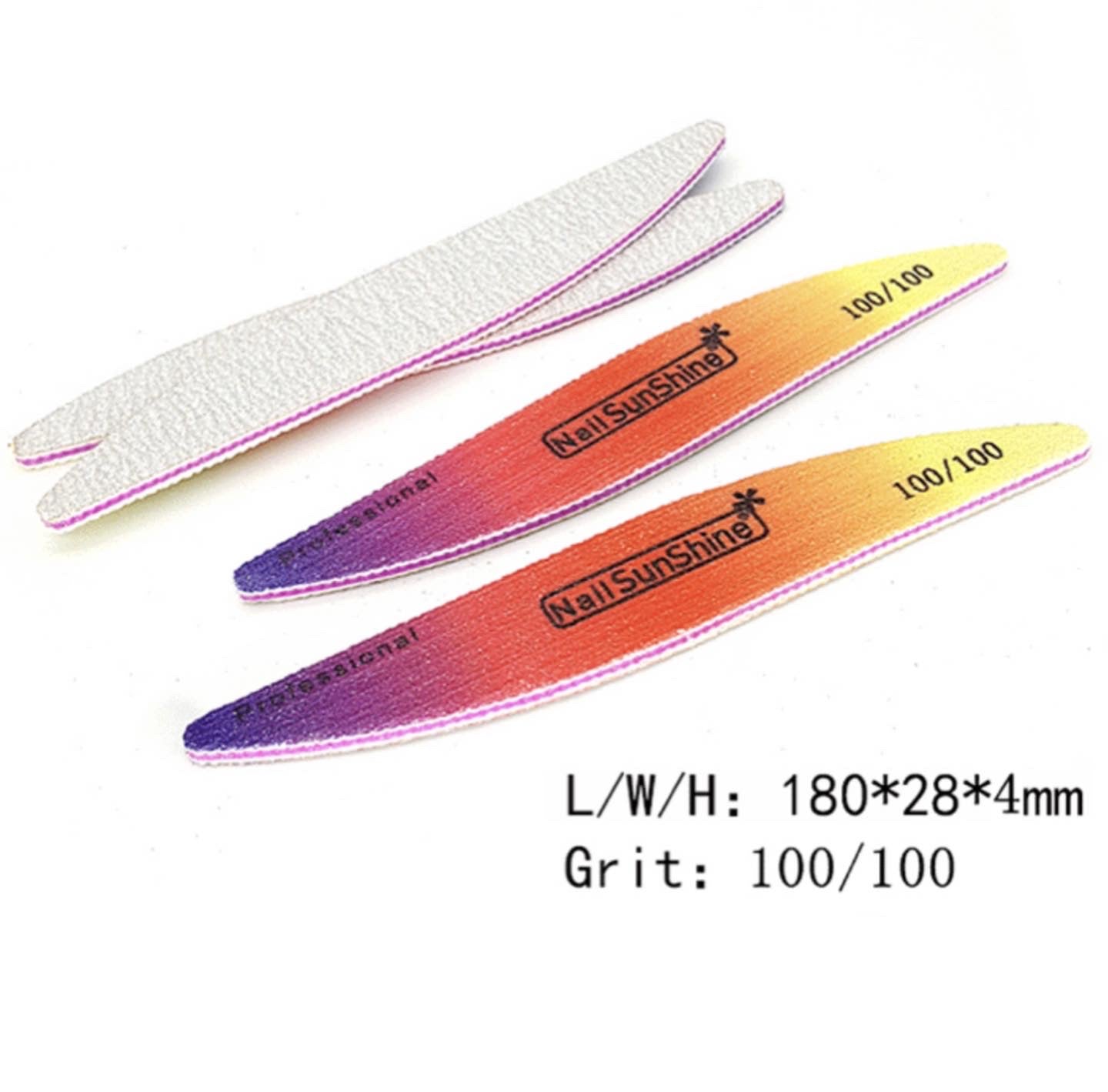 S Shape Nail File - 25 pcs