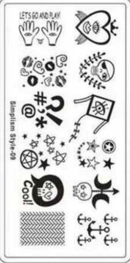 Nail Stamping Metal Plate