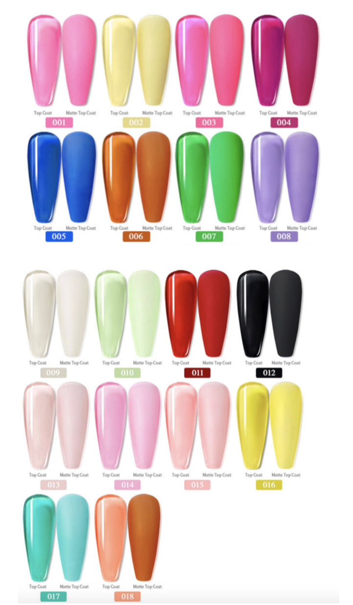 Glazed Gel Polish - 6 pcs set