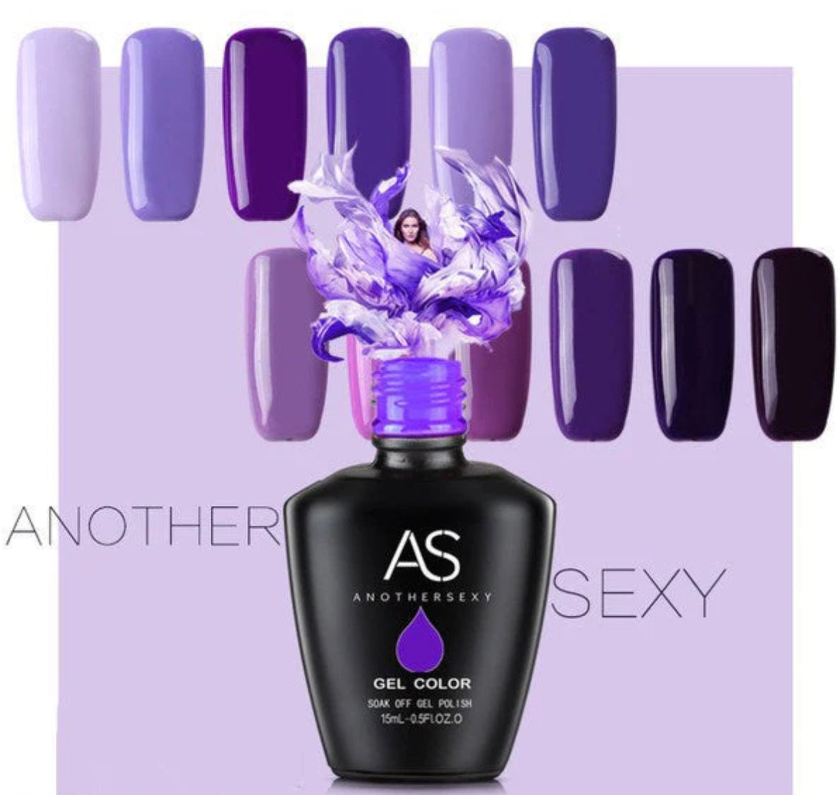 AS Gel Polish - Purple Series