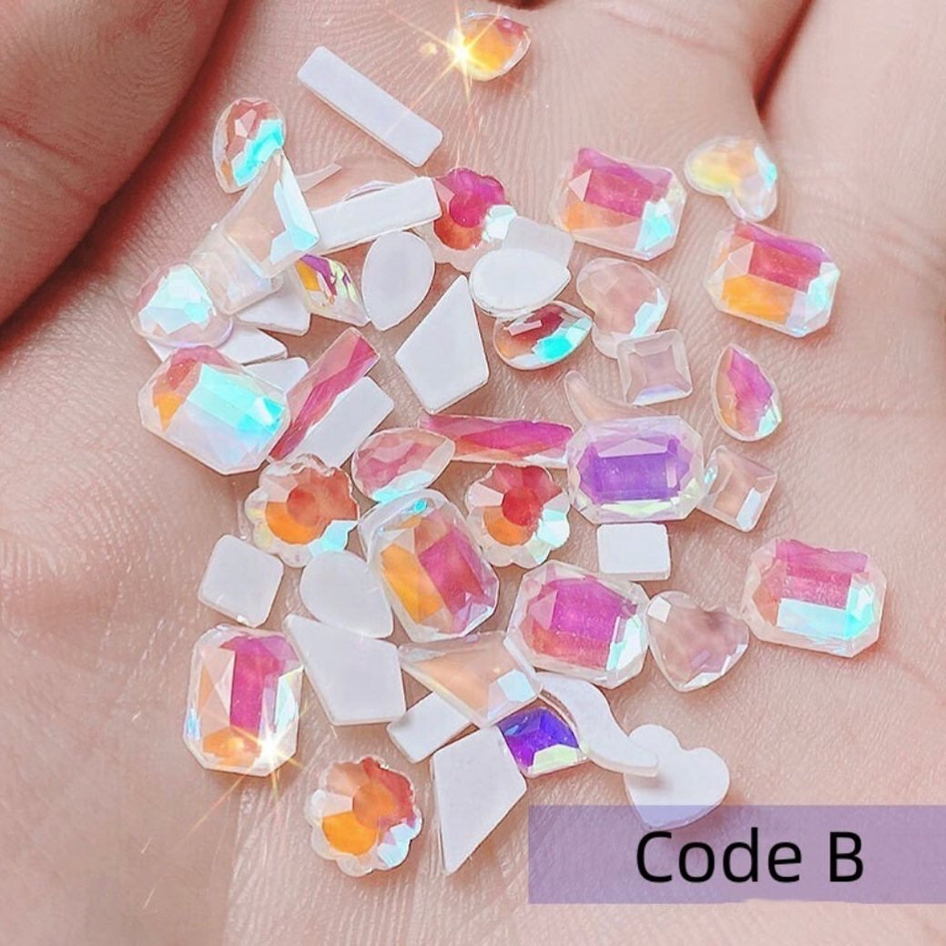 Shaped Rhinestone - 50pcs mixed