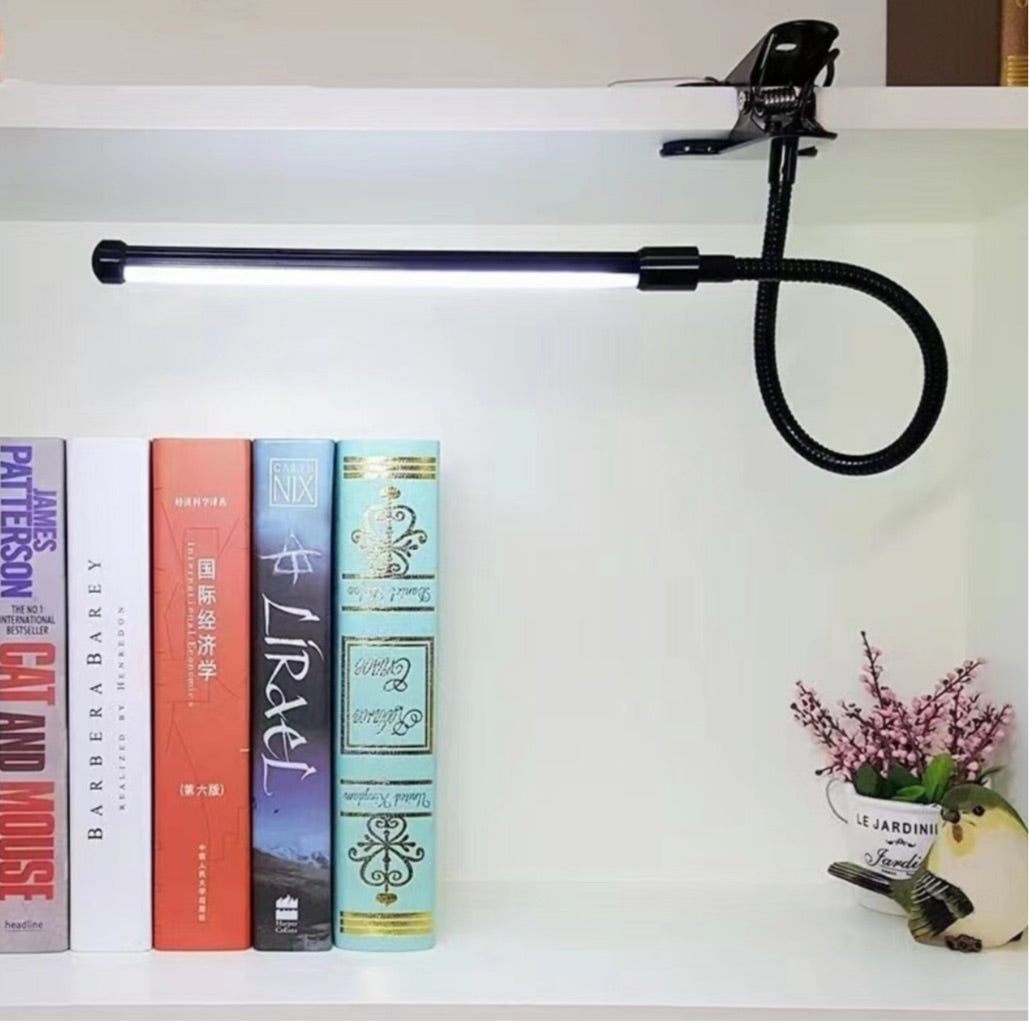 LED Desk Table Clip Lamp - 7W USB Cable