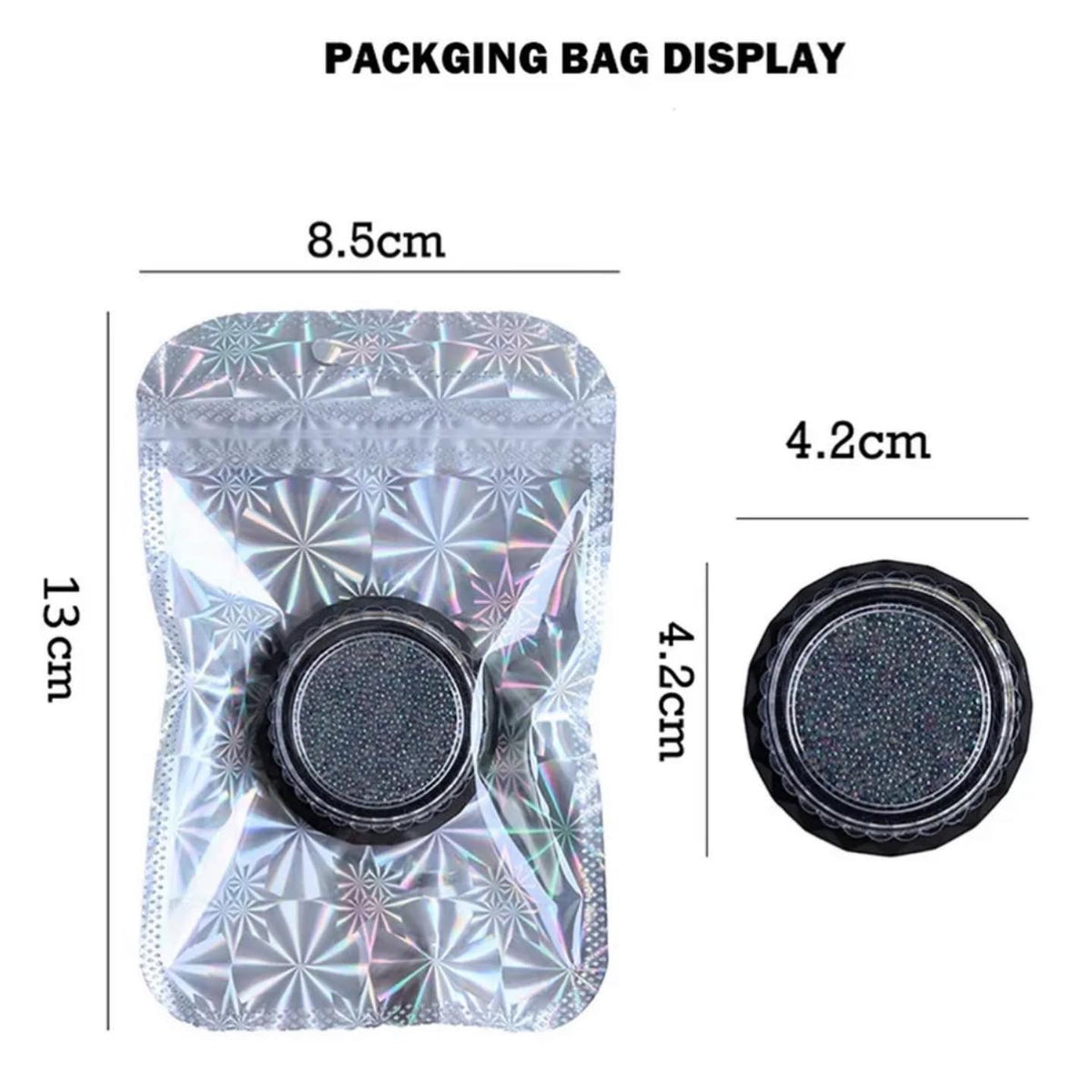 Laser 3D Nail Beads