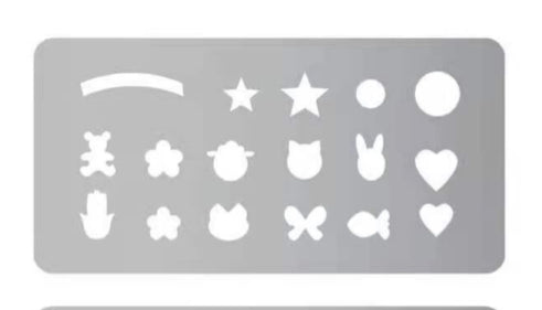 Nail Stamping Stancil Plate - 4pcs