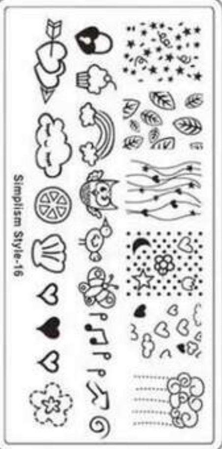 Nail Stamping Metal Plate