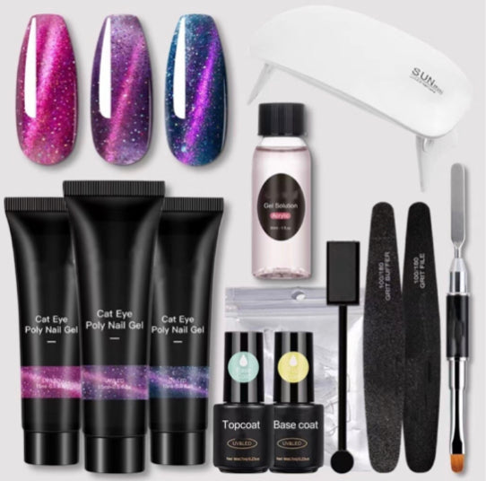 CAT EYE POLY GEL SET - 12 pcs