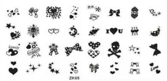 Nail Stamping Metal Plate - ZK