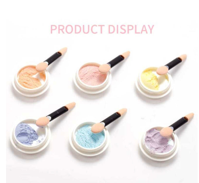 6pcs Different Color Aurora Neon Powder