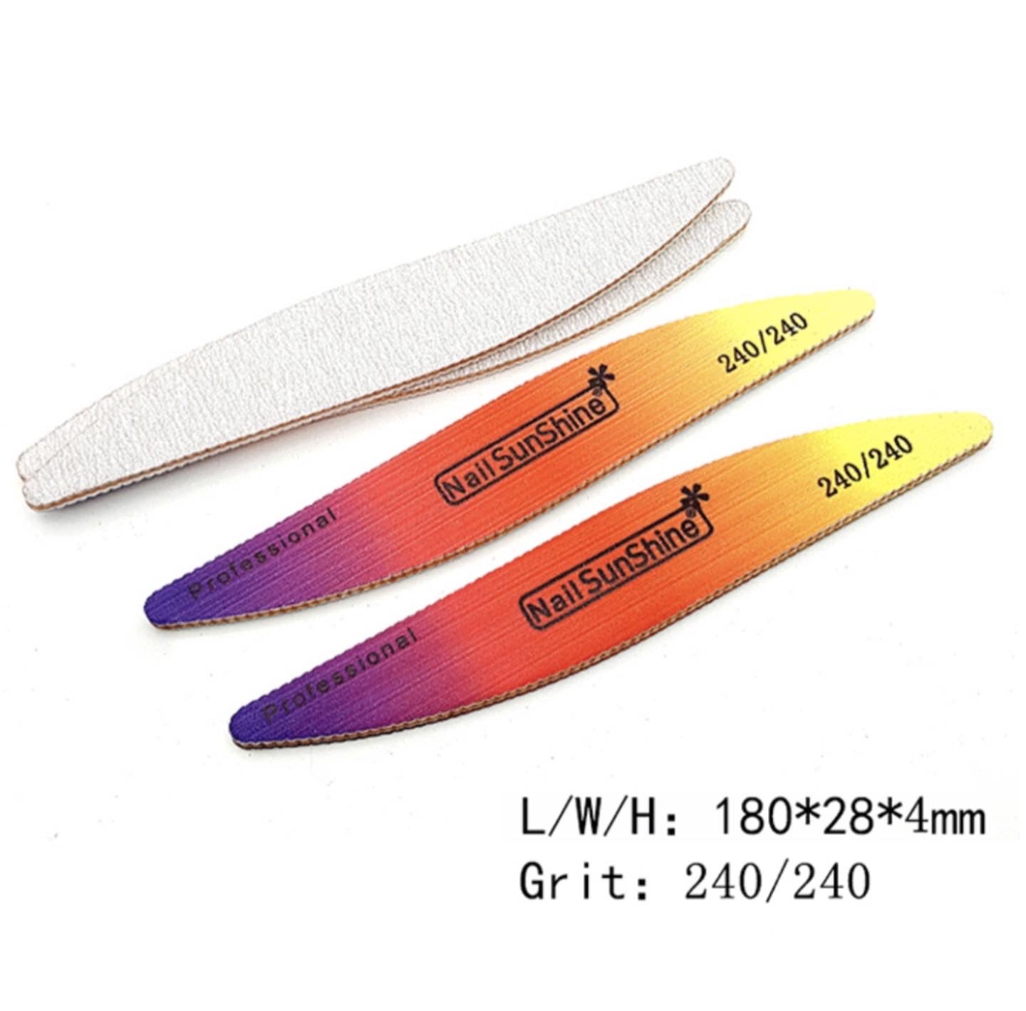 S Shape Nail File - 25 pcs
