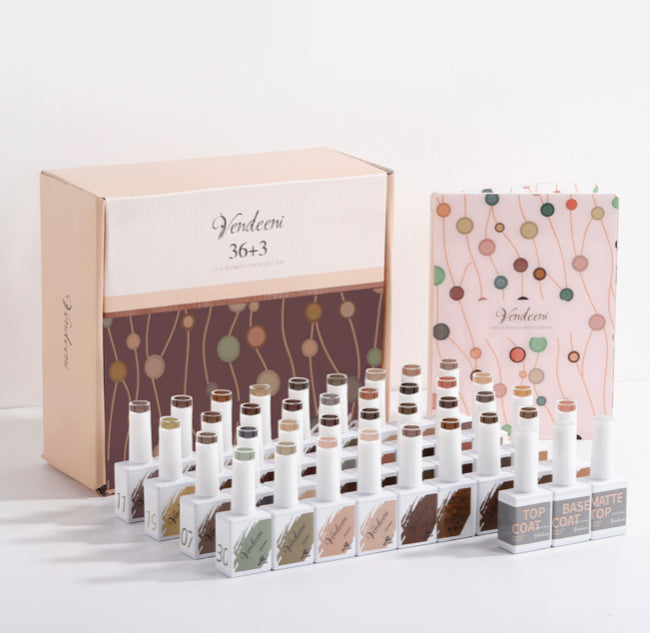 40 pcs Vendeeni UV Gel Polish Set + colour chart - 07