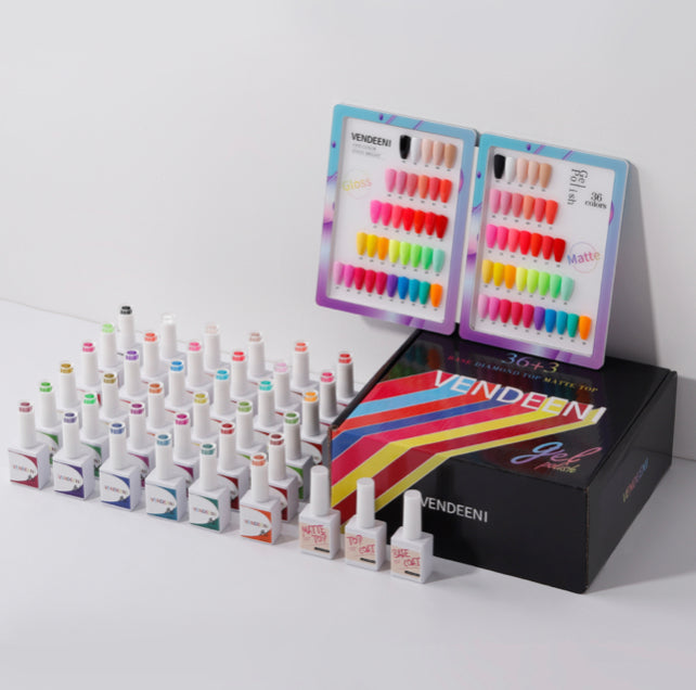 40 pcs Vendeeni UV Gel Polish Set + colour chart - 03