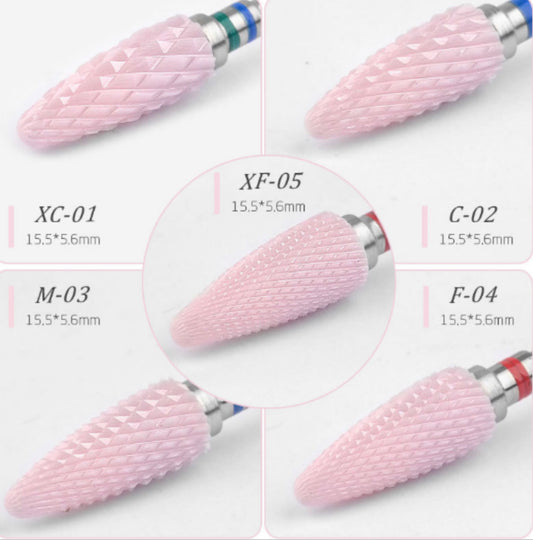 PINK CERAMIC ELECTRIC NAIL DRILL BIT