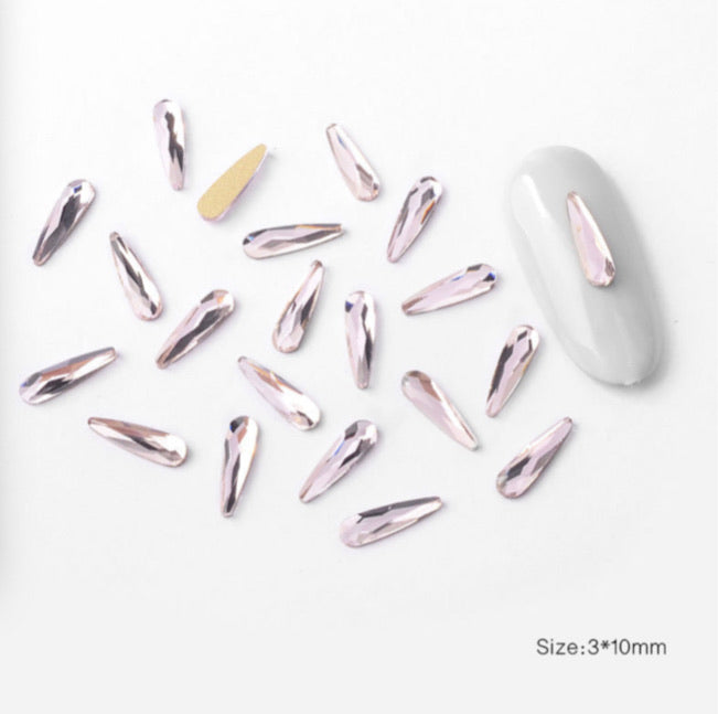 waterdrop diamonds Flat Bottom - 10 pcs bag