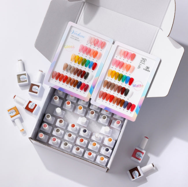 40 pcs Vendeeni UV Gel Polish Set + colour chart - 02