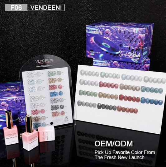 UV GEL POLISH - 15 pcs SET - F06