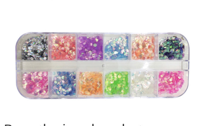 hexagon Nail Art - 12 colour