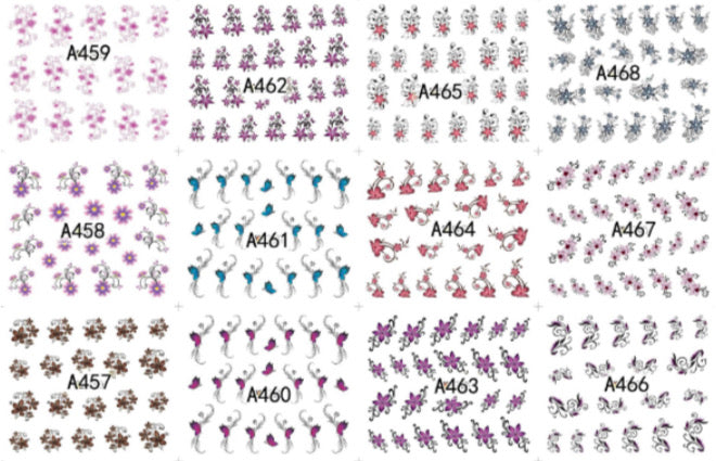 Petal flower sticker