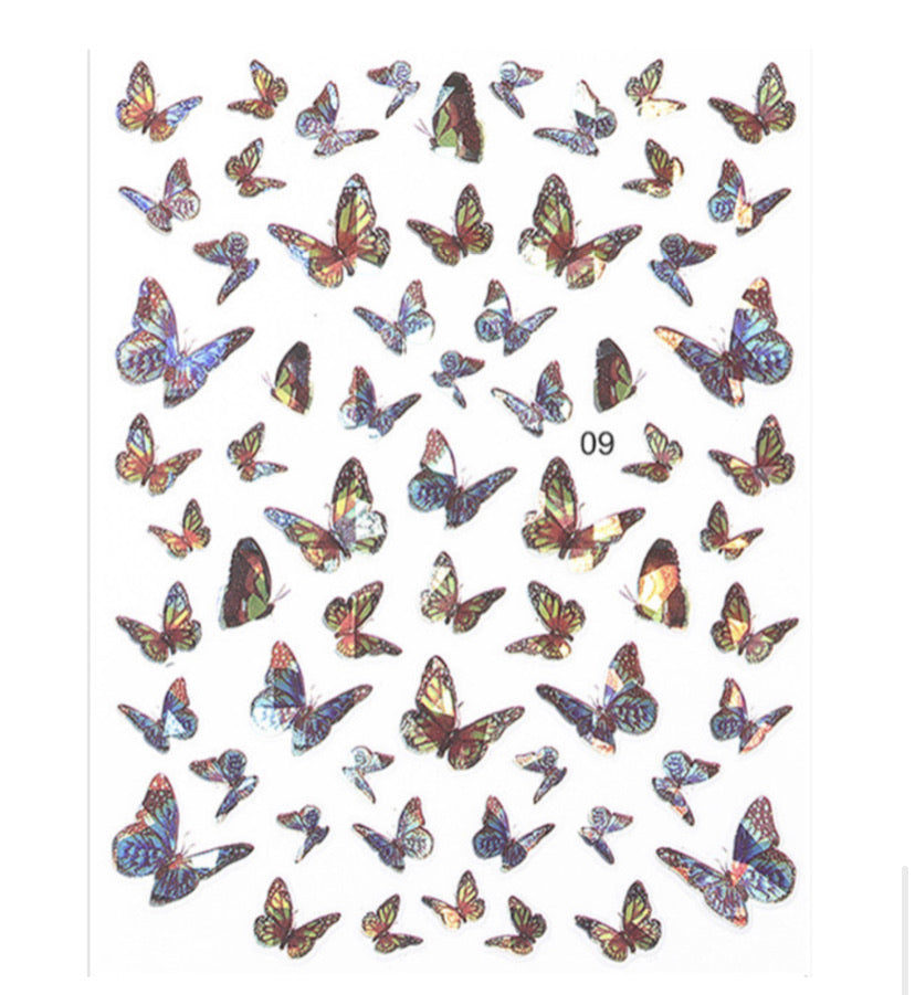 Laser Butterfly Sticker