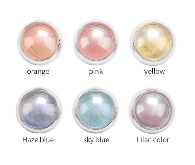 6pcs Different Color Aurora Neon Powder