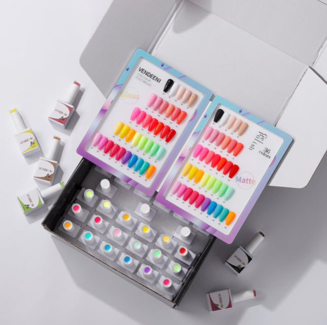 40 pcs Vendeeni UV Gel Polish Set + colour chart - 03