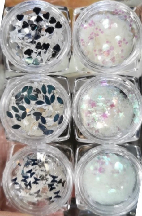 6 pcs Marple Nail Decorations #4