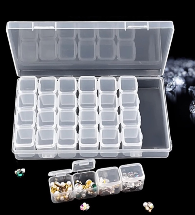 28 grid Nail decoration Box