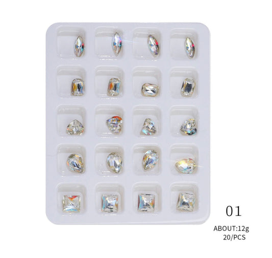 DRILL NAIL RHINESTONES