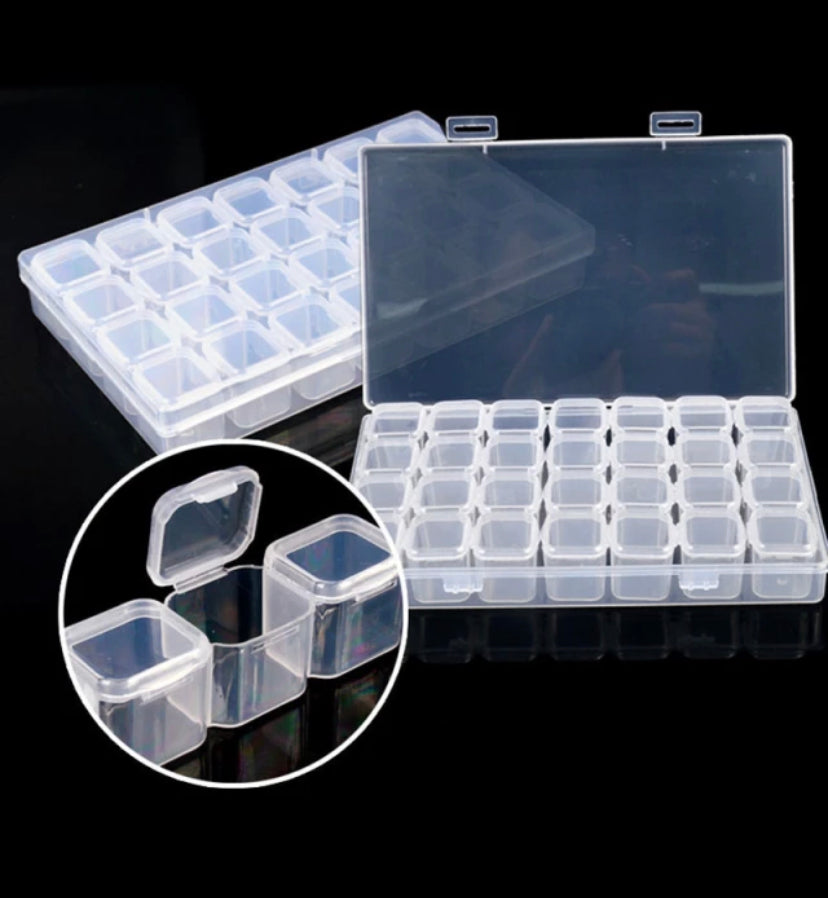 28 grid Nail decoration Box