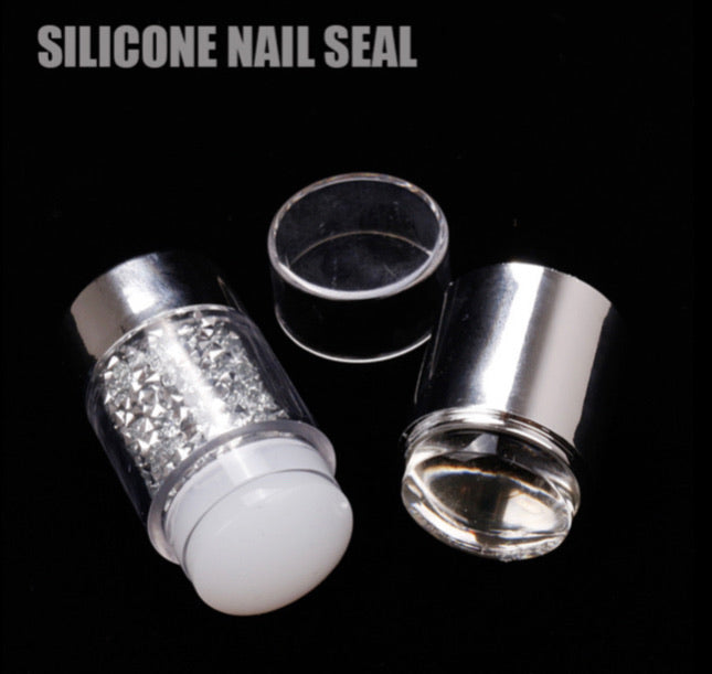 Silicone Diamond Handle Double Heads Stamper